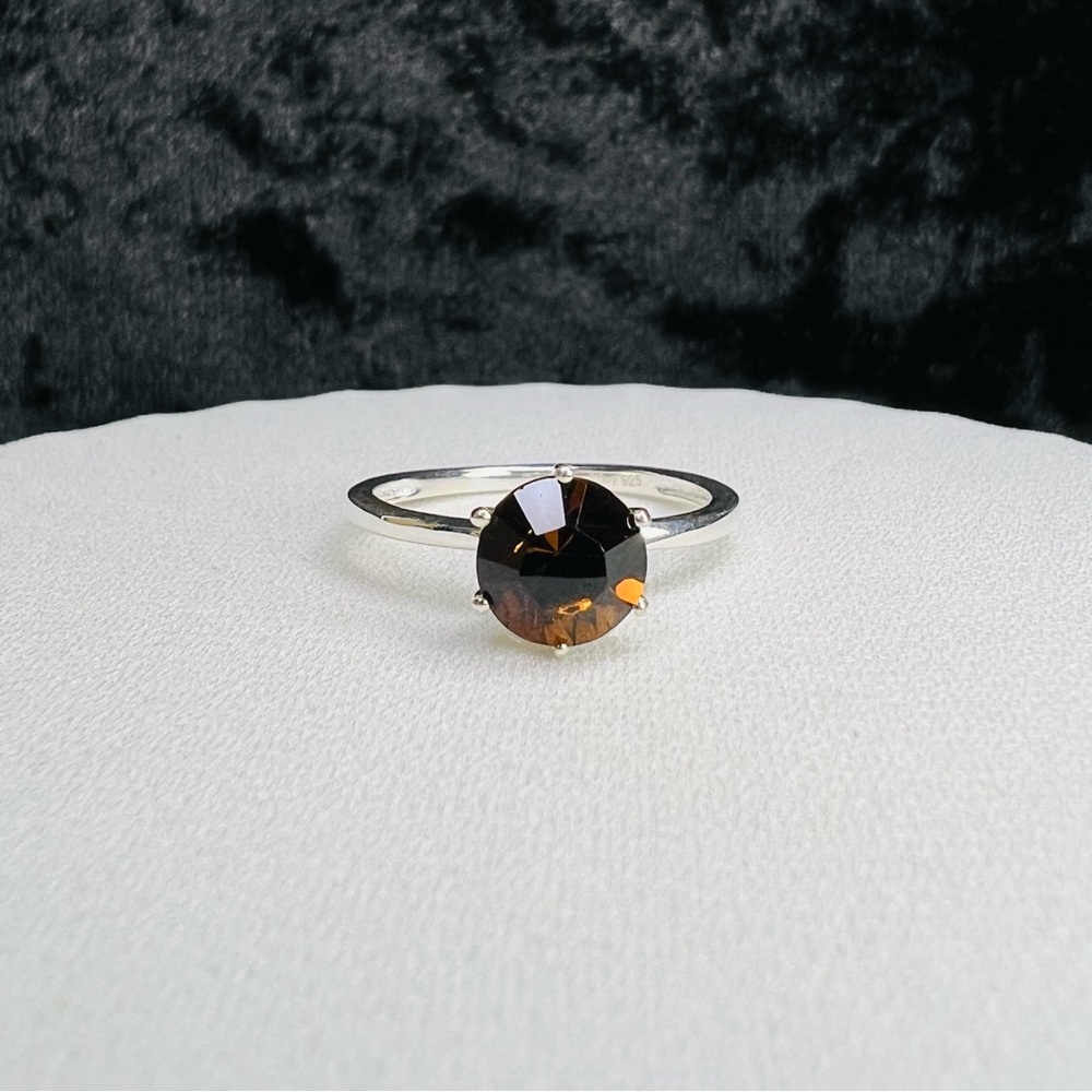 Sterling Silver Swarovski Crystal Ring and Matching Pendant